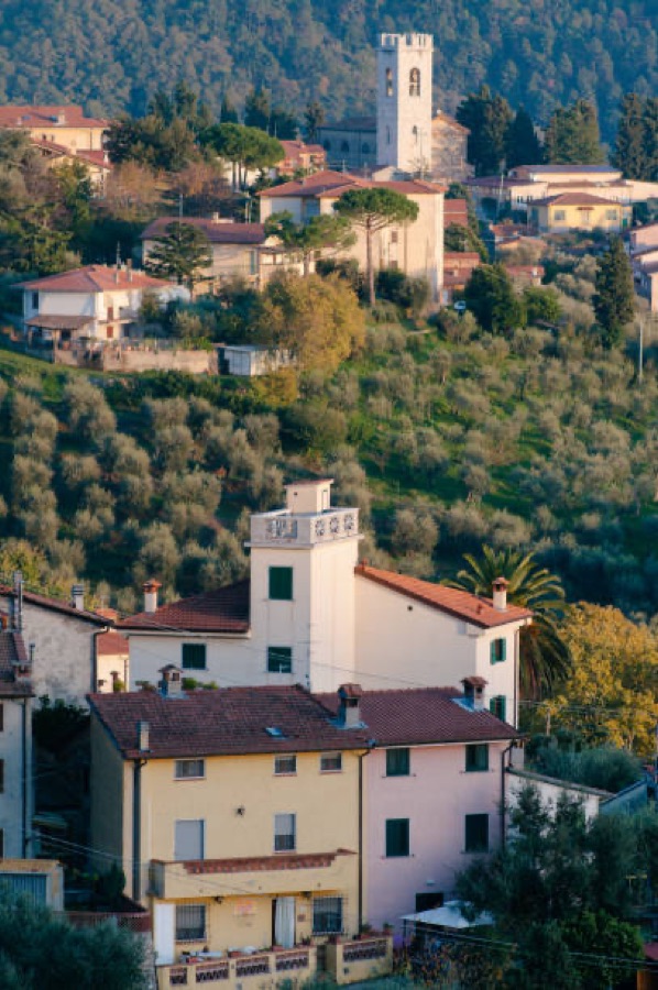 Veduta di Corsanico, frazione di Massarosa