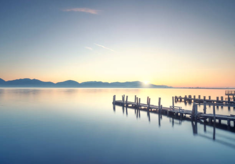 Pontili di legno sul Lago di Massaciuccoli