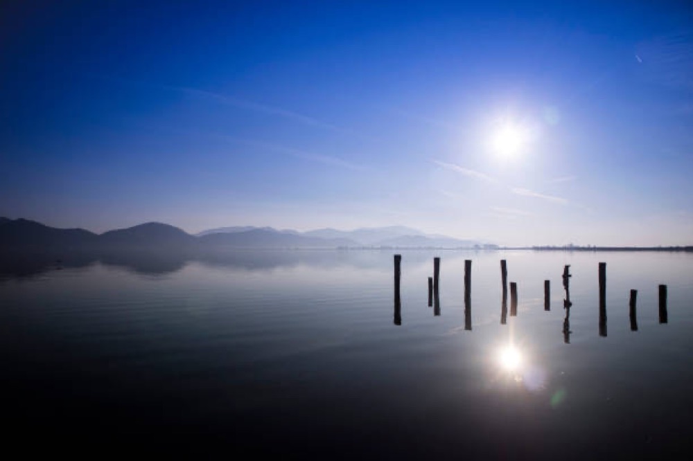 Alba sul Lago di Massaciuccoli